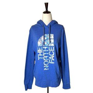 The North Face Sweatshirt Women Medium Blue Logo Hoodie Athletic Gorpcore